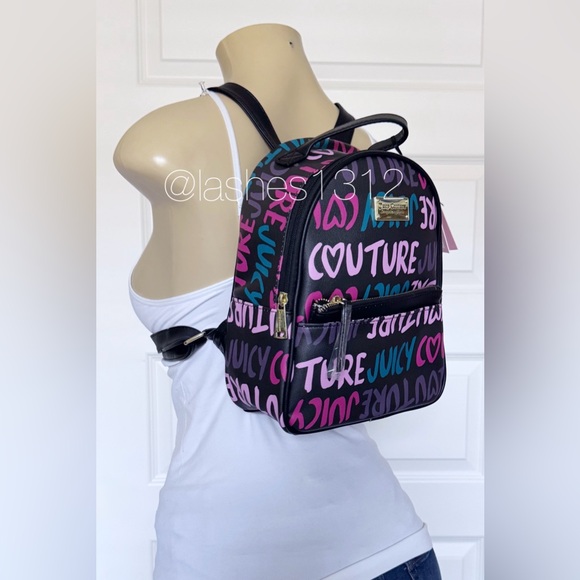 JUICY COUTURE Bag Mini Backpack with Pouch - Black - Picture 8 of 8